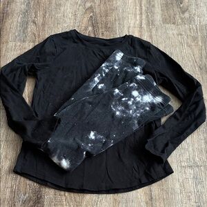 Kids Black Long Sleeve with leggings
